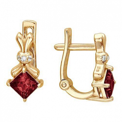 Серьги с Гранатами 01С215945-1