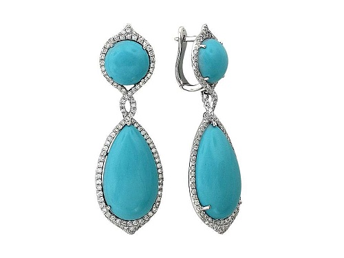 Серьги с Бирюзой Т14С624117