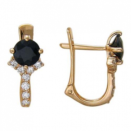 Серьги с рубинами 01С615402