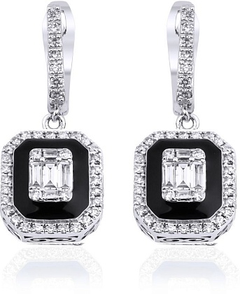 Серьги с эмалью 2250641