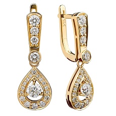 Серьги с бриллиантами E-329400000-J