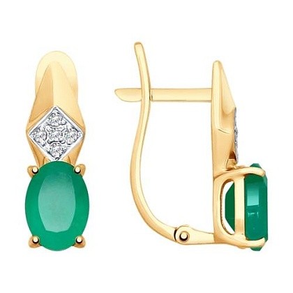 Серьги с агатами 725382