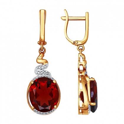 Серьги с Гранатами 723648