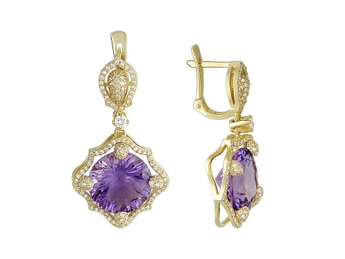 Серьги с аметистами 01С646035L