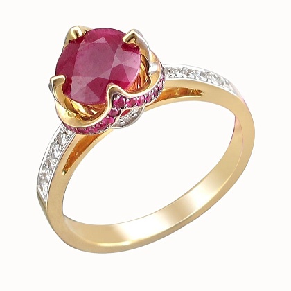 Кольцо с Рубином 01К646976-1