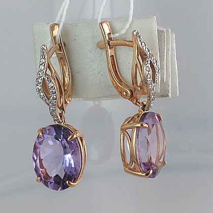 Серьги с топазами С16С313887