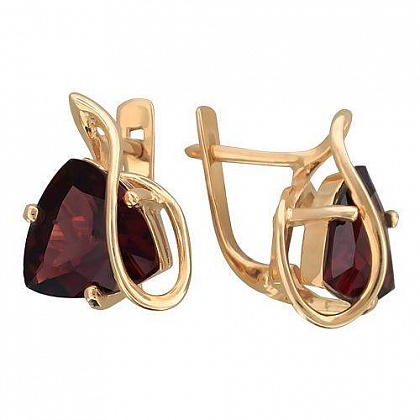Серьги с Гранатами 01С314393-3