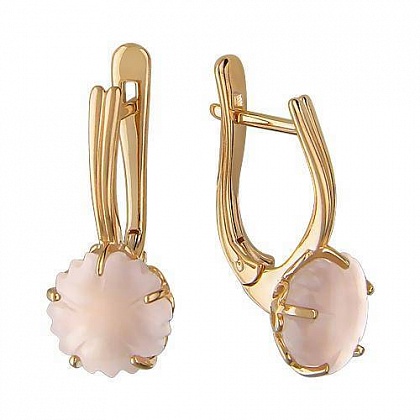 Серьги с кварцем 01С317907-1