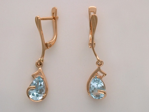 Серьги с хризолитами 01С313544