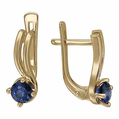 Серьги с рубинами 01С516815