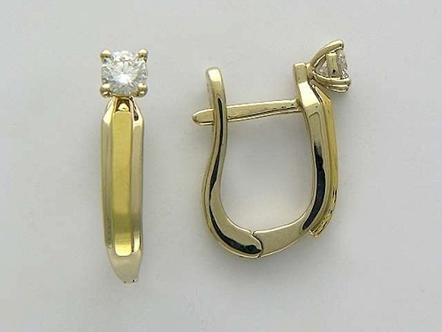 Серьги с бриллиантами 01С684409