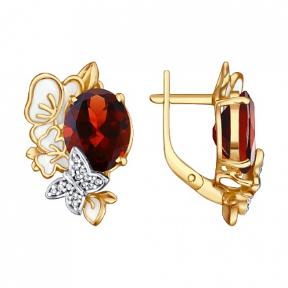 Серьги с Гранатами 723260