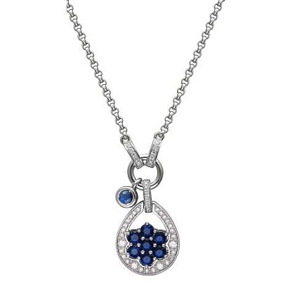 Колье с Сапфиром 01Л621713-1