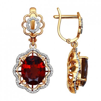 Серьги с Гранатами 723485