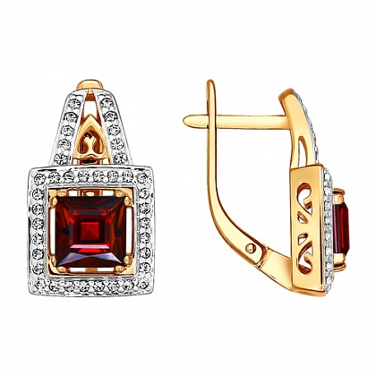 Серьги с Гранатами 723112