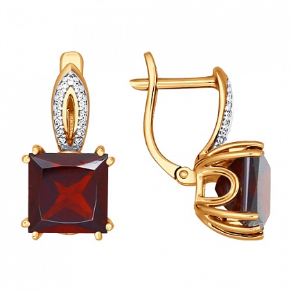 Серьги с Гранатами 723768