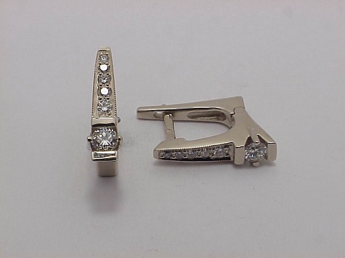 Серьги с сапфиром 32С640090