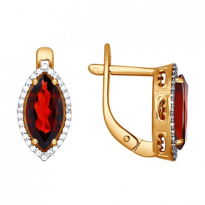 Серьги с Гранатами 722235