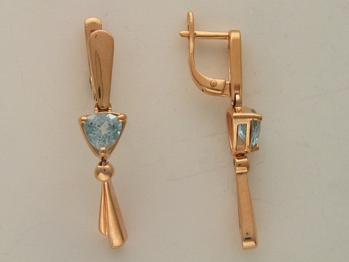 Серьги с Гранатами 01С313044