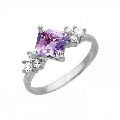 Кольцо с Аметистом 01К325341-1