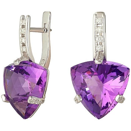 Серьги с аметистами 2185264