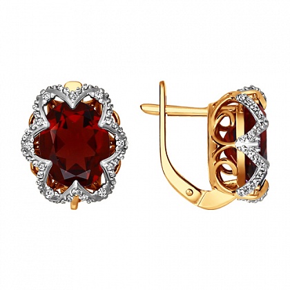 Серьги с Гранатами 723206
