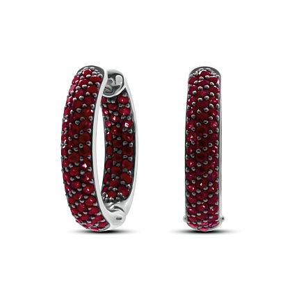 Серьги с рубинами 19-15-6000-07926