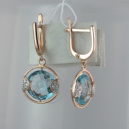 Серьги с топазами С16С3133142