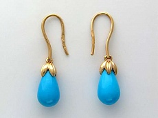 СЕРЬГИ Е01С414455Т c Бирюзой