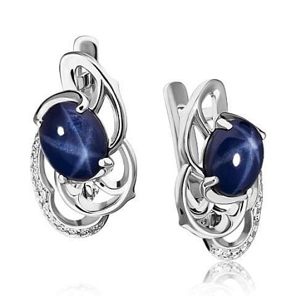 Серьги с сапфиром 2_02299