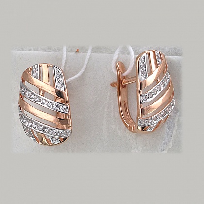 Серьги с Фианитом С12С110760