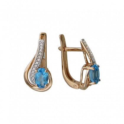 Серьги с аметистами С16С313186