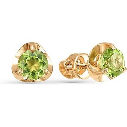 Серьги с хризолитами 2464579