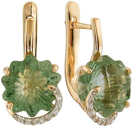 Серьги с аметистами 2184526