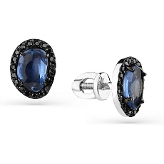 Серьги с сапфиром B-50128-H