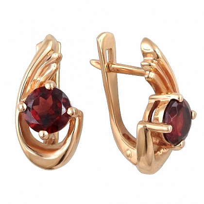 Серьги с Гранатами 01С313729-2