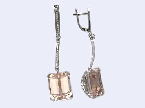 Серьги с Празиолитом 01С673925