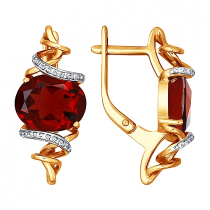 Серьги с Гранатами 723665