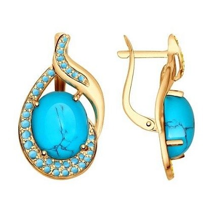Серьги с Бирюзой 725093