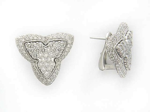 Серьги с бриллиантами 01С673929Z