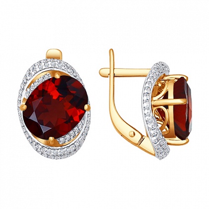 Серьги с Гранатами 722981