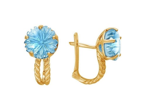 Серьги с топазами 01С316616-2