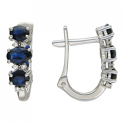Серьги с рубинами 01С626329