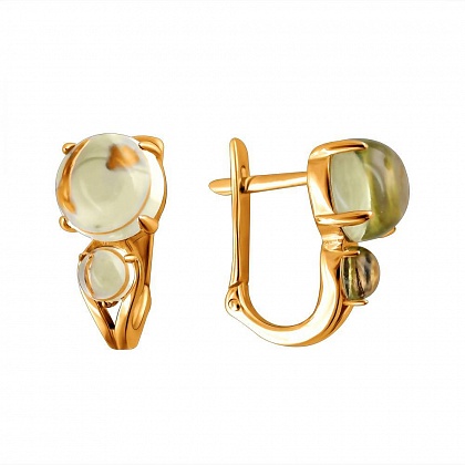 Серьги с кварцем 01С316199-2