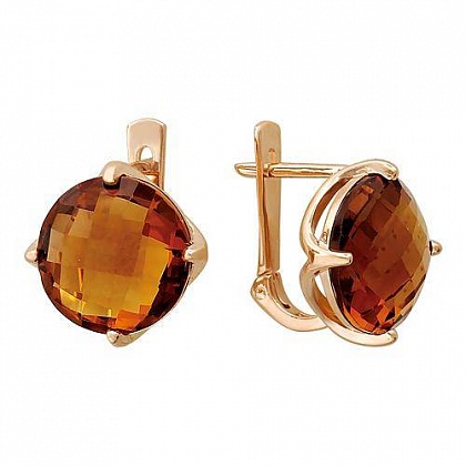 Серьги с кварцем 01С336269-5