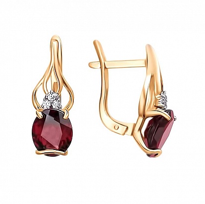 Серьги с Гранатами С16С3133034Г