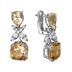 Серьги с морганитом J-1С6213004--B