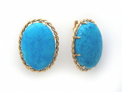 Серьги с Бирюзой Л3С410459