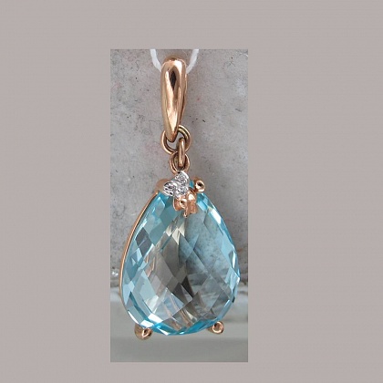 Подвеска с топазами 01П315398-2