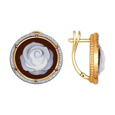 Серьги с бриллиантами F-02900-A